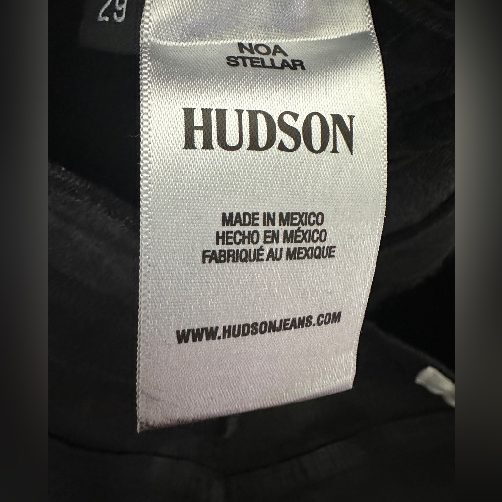 Hudson Noa High Rise Straight Crop Jeans In Stellar Black Women’s Size 29 Nwt — image 5 of 8
